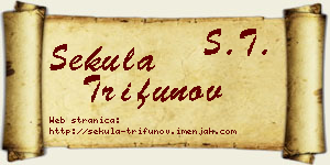Sekula Trifunov vizit kartica